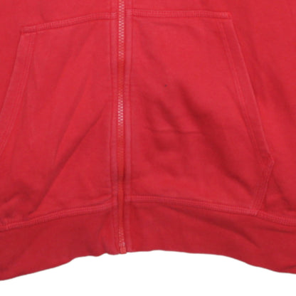 Mens UK Size XL Nike Red Full Zip Hoodie