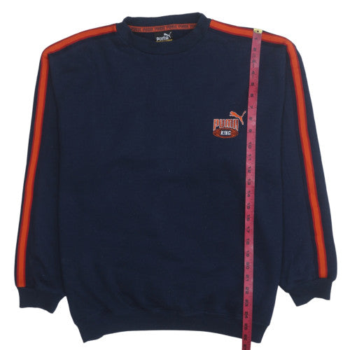 Mens UK Size L PUMA Blue Pullover Sweatshirt