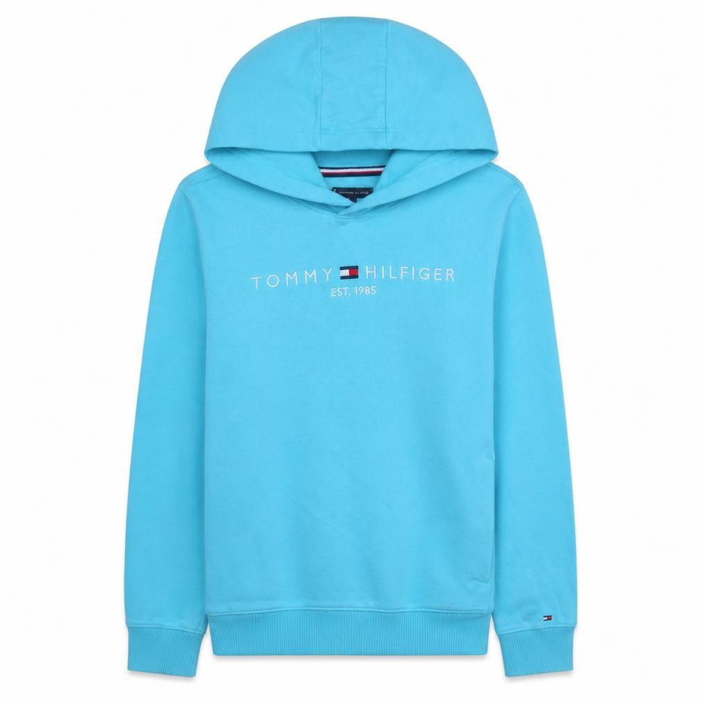 Teens UK Size 164 Tommy Hilfiger Blue Pullover Hoodie