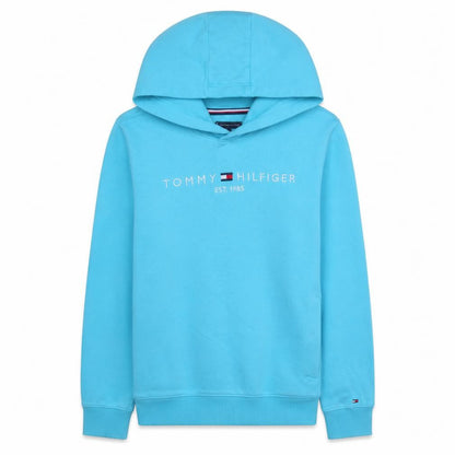 Teens UK Size 164 Tommy Hilfiger Blue Pullover Hoodie