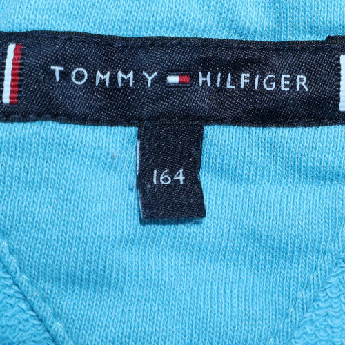 Teens UK Size 164 Tommy Hilfiger Blue Pullover Hoodie