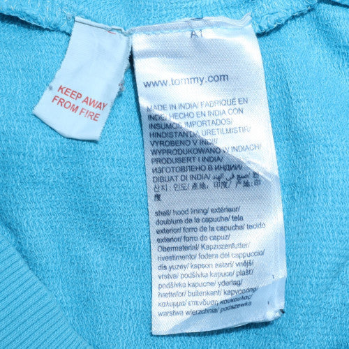 Teens UK Size 164 Tommy Hilfiger Blue Pullover Hoodie
