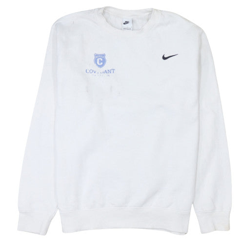 Mens UK Size L Nike White Pullover Sweatshirt