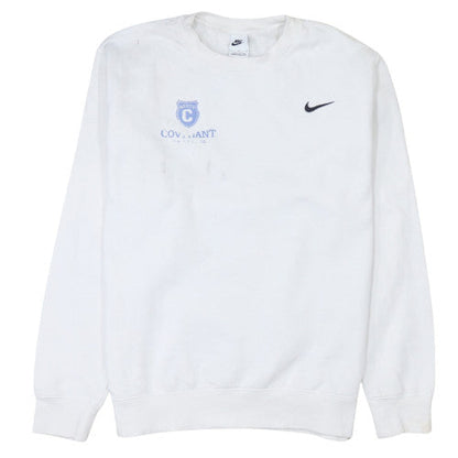 Mens UK Size L Nike White Pullover Sweatshirt