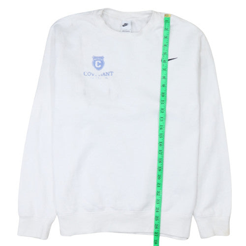 Mens UK Size L Nike White Pullover Sweatshirt