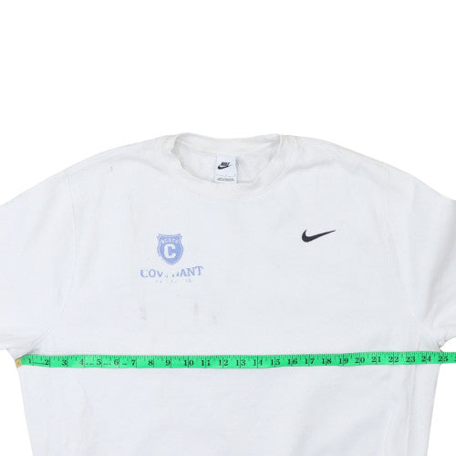 Mens UK Size L Nike White Pullover Sweatshirt