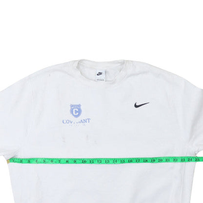 Mens UK Size L Nike White Pullover Sweatshirt