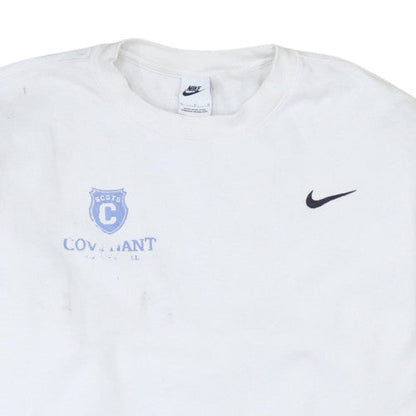 Mens UK Size L Nike White Pullover Sweatshirt