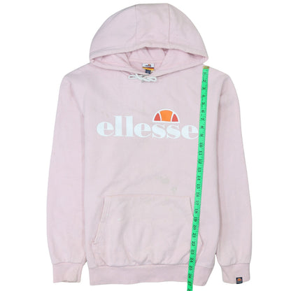 Womens UK Size M ellesse Pink Pullover Hoodie