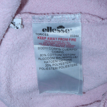 Womens UK Size M ellesse Pink Pullover Hoodie