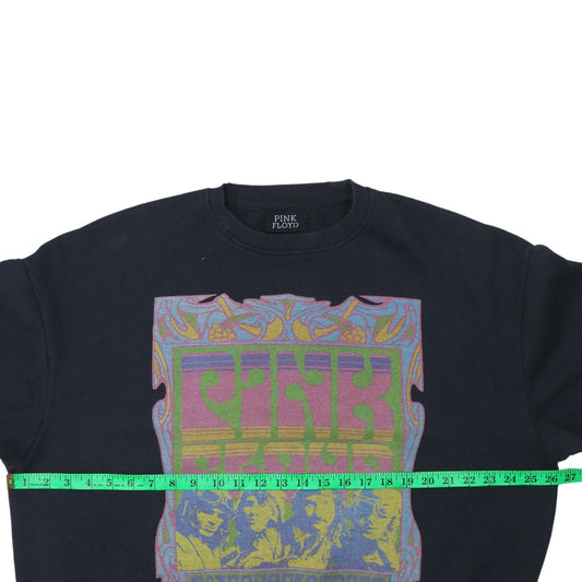 Womens UK Size 14 Pink Floyd Black Pullover Sweatshirt