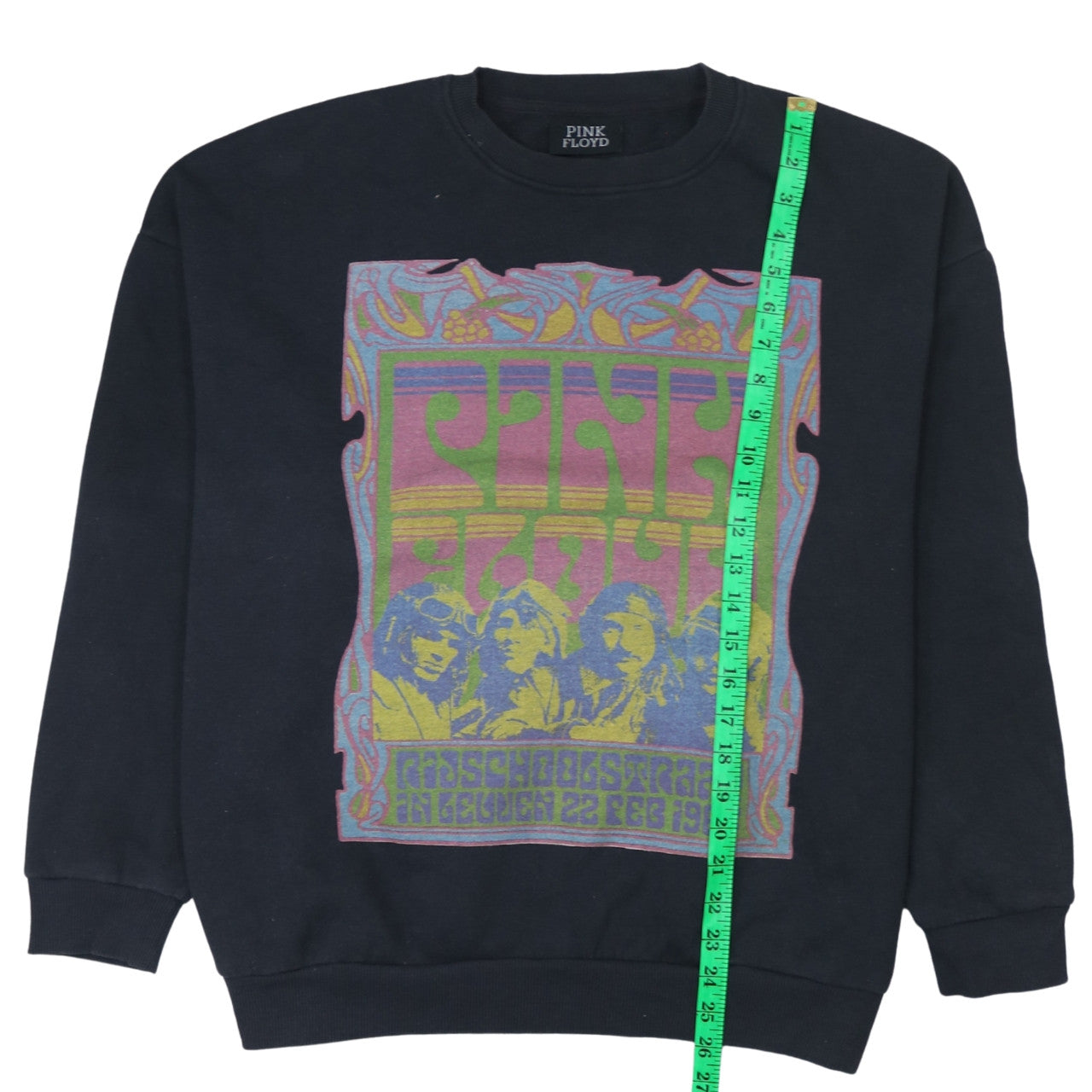 Womens UK Size 14 Pink Floyd Black Pullover Sweatshirt