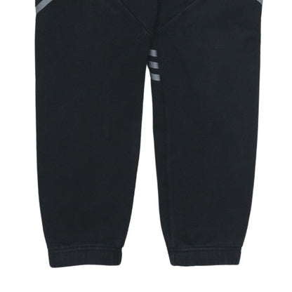Adidas Boys Black Jogger Sweatpants 14 Years Regular Fit Activewear