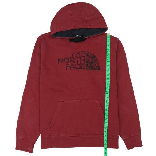 Mens UK Size L The North Face Red Pullover Hoodie