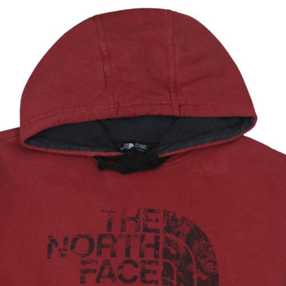 Mens UK Size L The North Face Red Pullover Hoodie