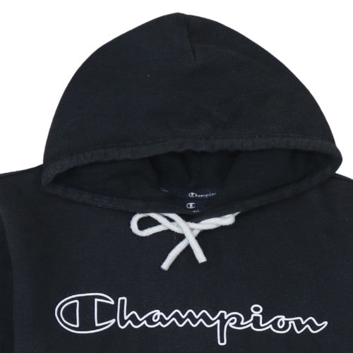 Mens UK Size M Champion Black Pullover Hoodie