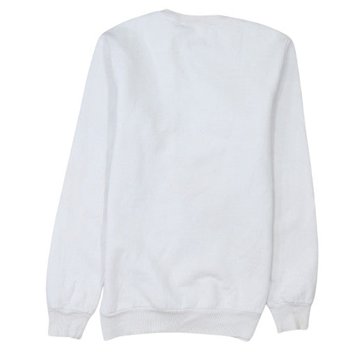 Mens UK Size S adidas White Pullover Sweatshirt