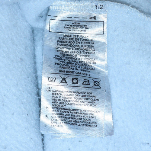 Mens UK Size S adidas White Pullover Sweatshirt