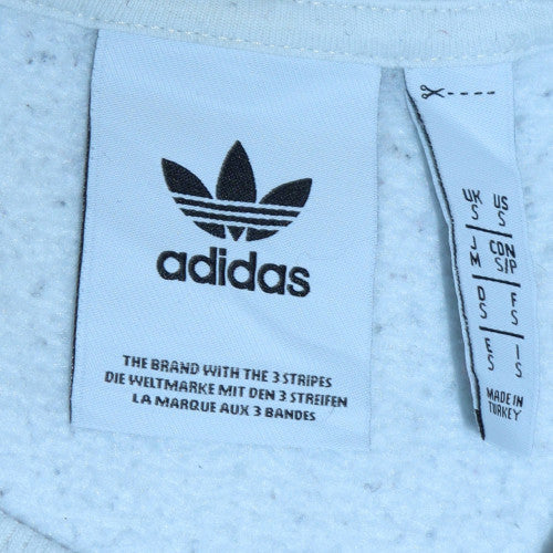 Mens UK Size S adidas White Pullover Sweatshirt