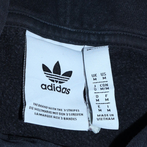 Mens UK Size M adidas Black Pullover Hoodie