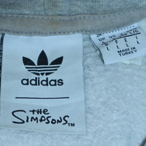 Womens UK Size L adidas Grey Pullover Hoodie