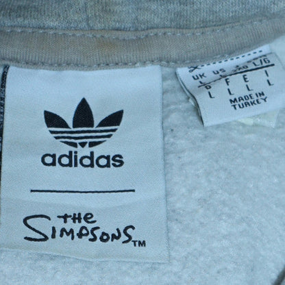 Womens UK Size L adidas Grey Pullover Hoodie