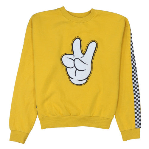 Mens UK Size L Disney Yellow Pullover Sweatshirt