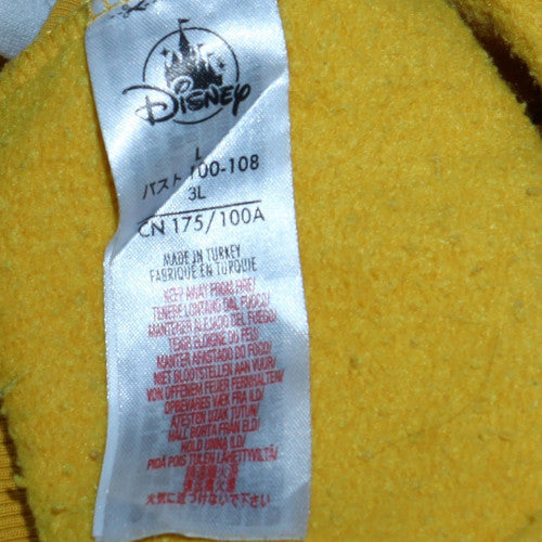 Mens UK Size L Disney Yellow Pullover Sweatshirt