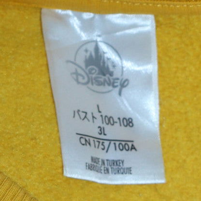 Mens UK Size L Disney Yellow Pullover Sweatshirt