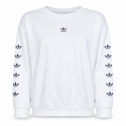 Womens UK Size M adidas White Pullover Sweatshirt