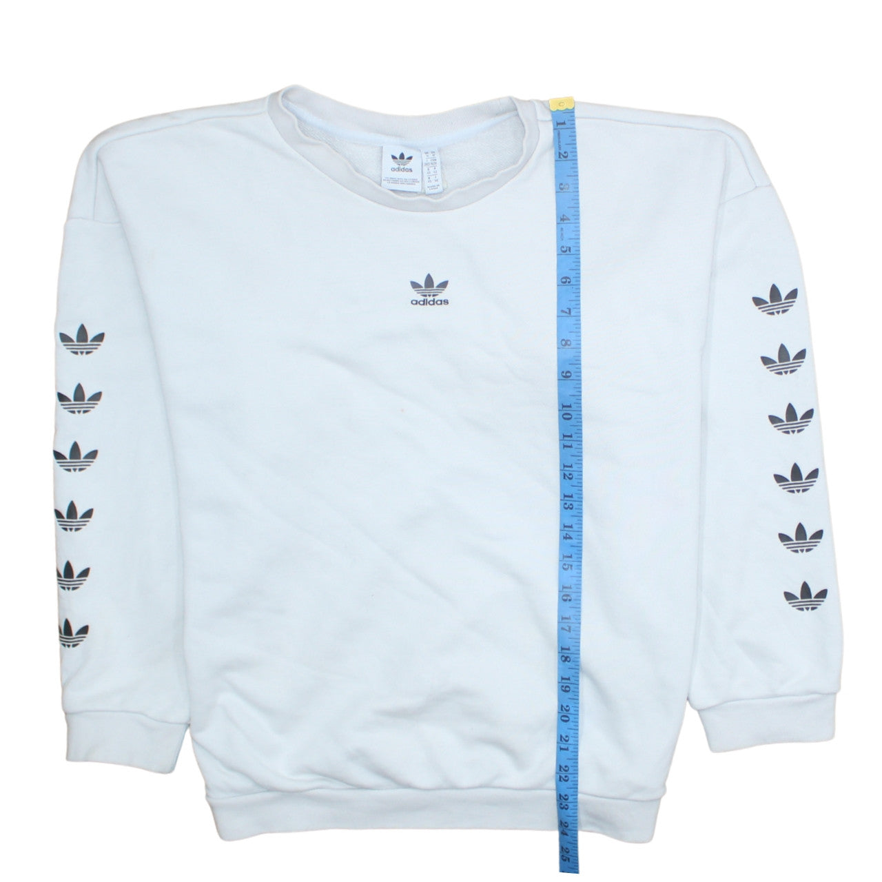 Womens UK Size M adidas White Pullover Sweatshirt