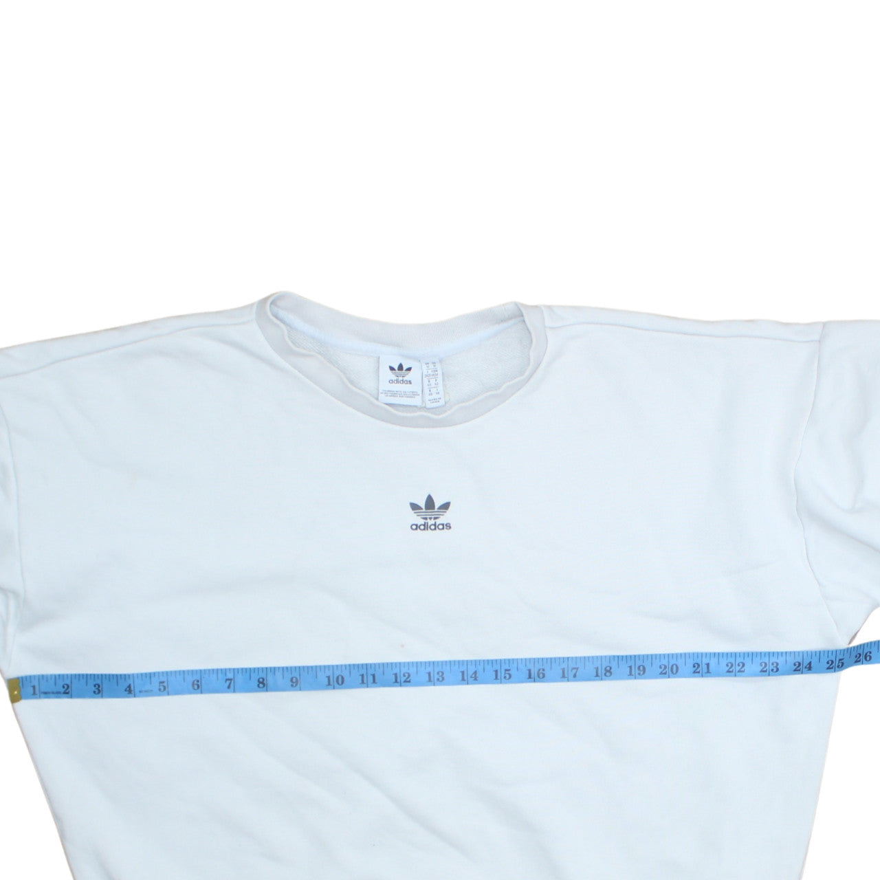 Womens UK Size M adidas White Pullover Sweatshirt