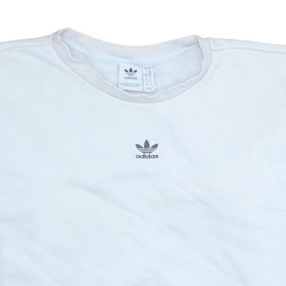 Womens UK Size M adidas White Pullover Sweatshirt