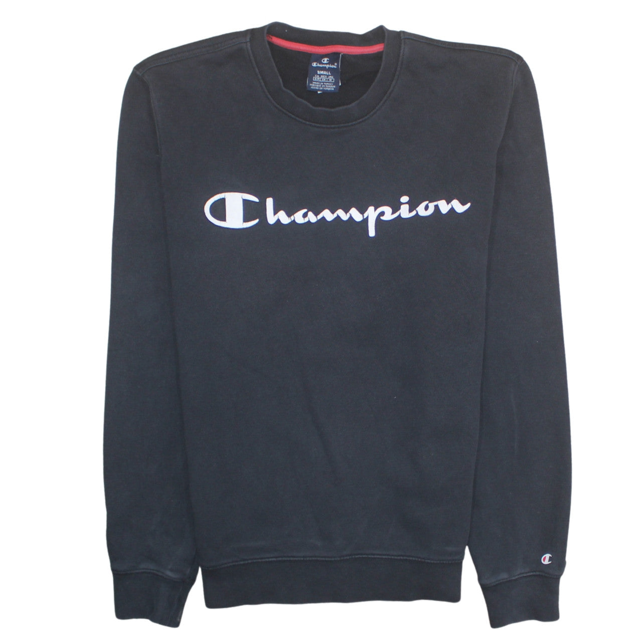 Mens UK Size S Champion Black Pullover Sweatshirt