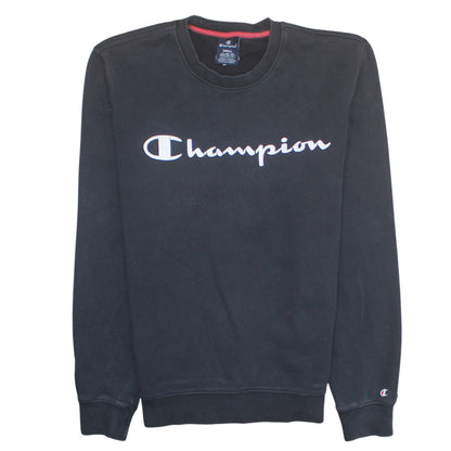 Mens UK Size S Champion Black Pullover Sweatshirt
