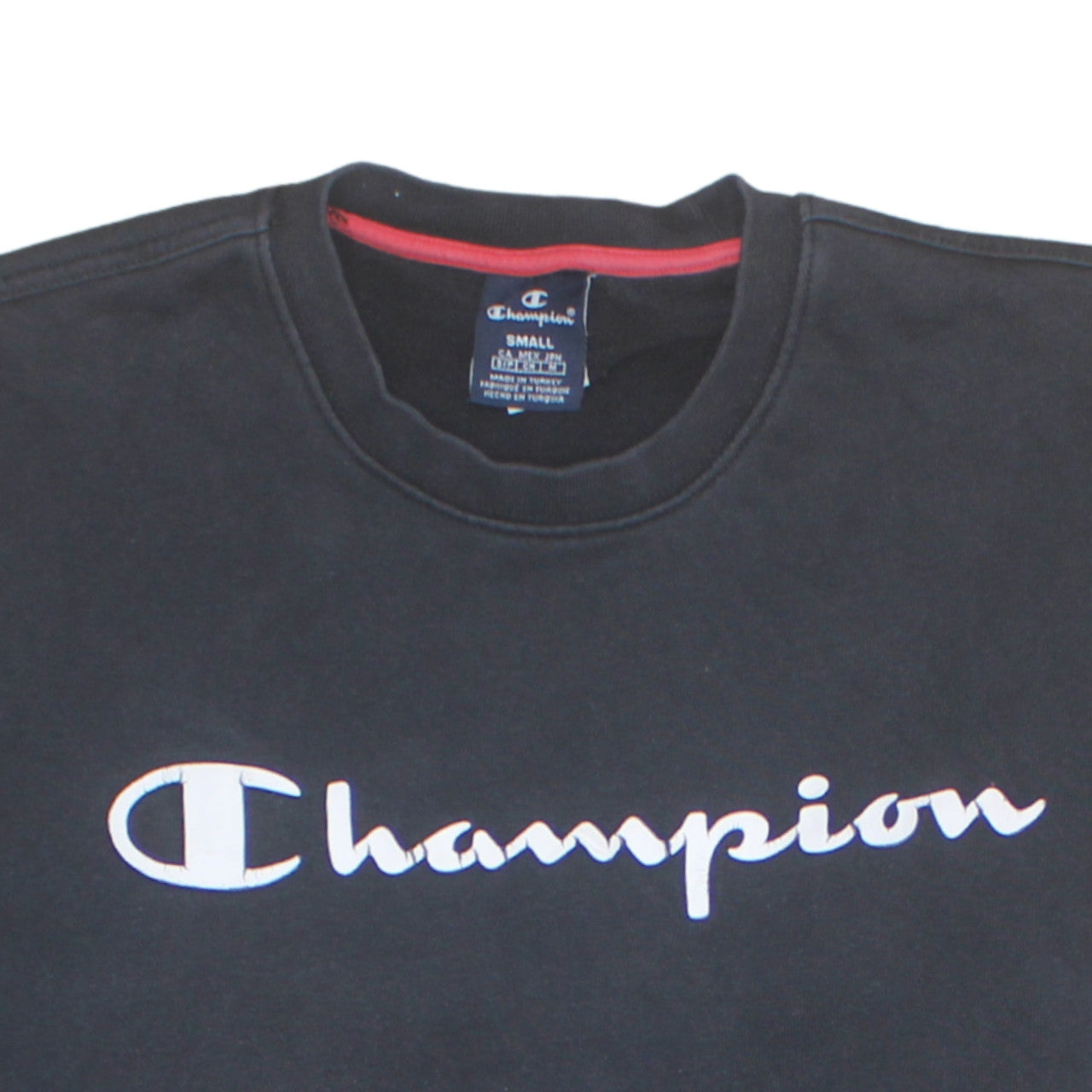 Mens UK Size S Champion Black Pullover Sweatshirt