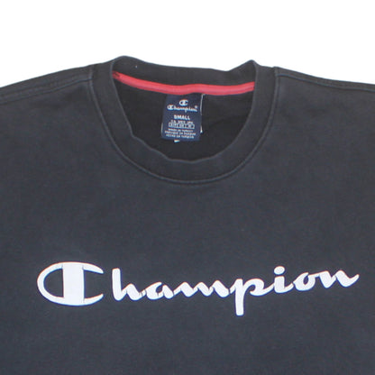 Mens UK Size S Champion Black Pullover Sweatshirt