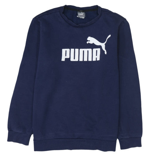 Mens UK Size L PUMA Blue Pullover Sweatshirt