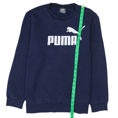 Mens UK Size L PUMA Blue Pullover Sweatshirt