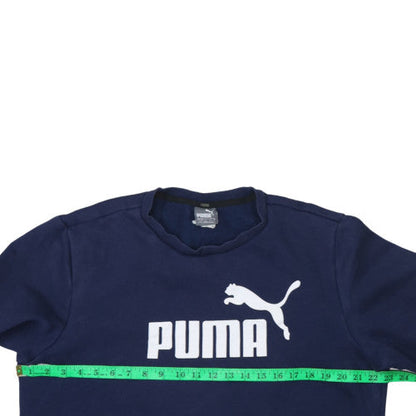 Mens UK Size L PUMA Blue Pullover Sweatshirt