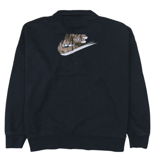 Mens UK Size M Nike Black Pullover Sweatshirt
