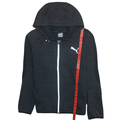 Mens UK Size L PUMA Black Full Zip Hoodie