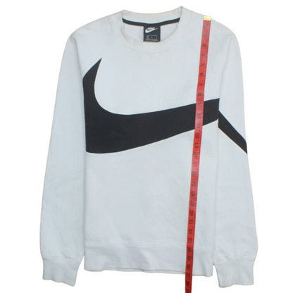 Mens UK Size L Nike White Pullover Sweatshirt