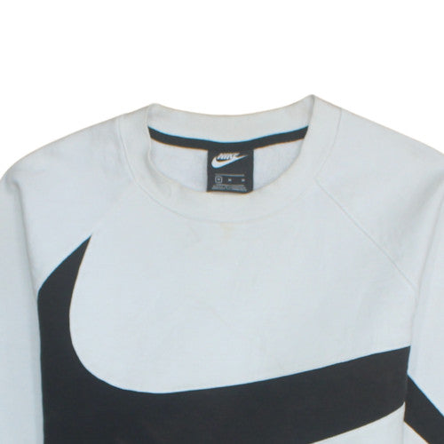 Mens UK Size L Nike White Pullover Sweatshirt
