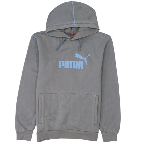 Mens UK Size M PUMA Grey Pullover Hoodie