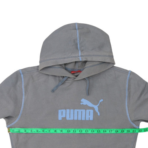 Mens UK Size M PUMA Grey Pullover Hoodie
