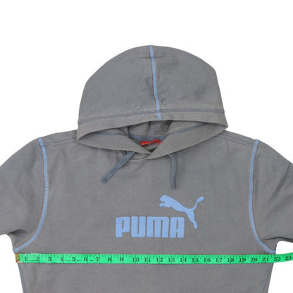 Mens UK Size M PUMA Grey Pullover Hoodie