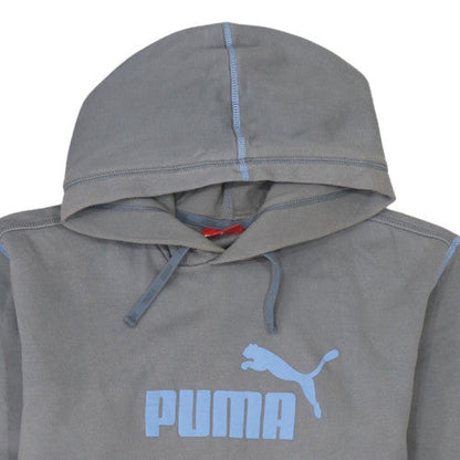Mens UK Size M PUMA Grey Pullover Hoodie