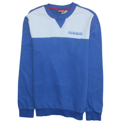 Mens UK Size M Napapijri Blue Pullover Sweatshirt