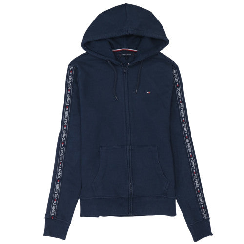 Mens UK Size M Tommy Hilfiger Blue Full Zip Hoodie